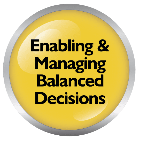 Enabling and Managing Balanced Decisions